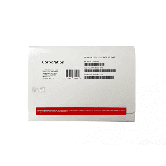 Windows Server 2022 Standard 16 Core License 64-Bit DVD + Activation Key Secure Server OS Hybrid Cloud Ready Data Center Software Virtualization Support